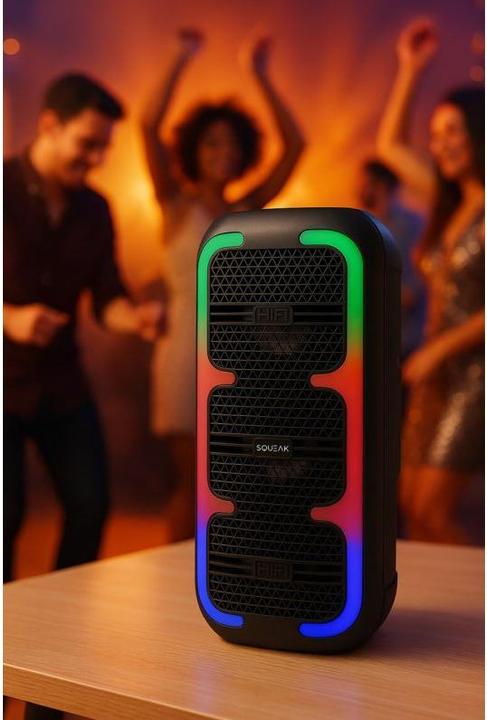 Actual product image Squeak Głośnik Karaoke Beatone Bluetooth 5.3 45w Radio Fm Microsd Aux USB USB-C Sq1009 (10 h)