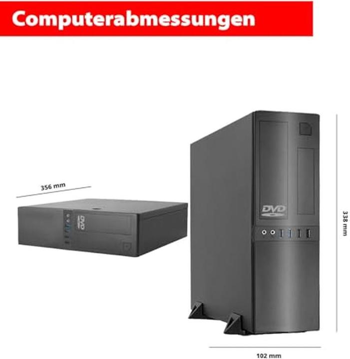 Actual product image GMR Komplettes Office-PC-Set mit 24-Zoll-HD-Monitor, Intel i7, 16 GB RAM, 512 GB SSD, Windows 11 Pro (16.38 GB, 512 GB, UHD Graphics 770)