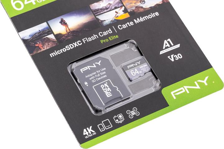 Produktbild PNY Pro Elite (64 GB, microSDXC, U3, UHS-I)
