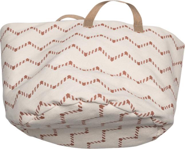 Actual product image David Fussenegger Storage basket BOHO raw white.981660D8