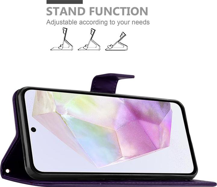 Produktbild Cadorabo Hülle für Samsung Galaxy A35 mit Blumen Muster (Samsung Galaxy A35)