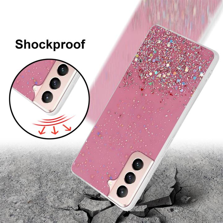 Actual product image Cadorabo TPU cover sparkling glitter (Samsung Galaxy S21 5G)