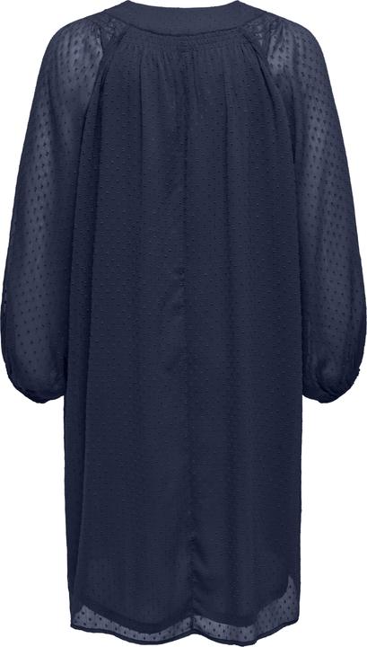 Produktbild Only Normal geschnitten V-Ausschnitt Elastische Bündchen Midikleid Kleid (52)