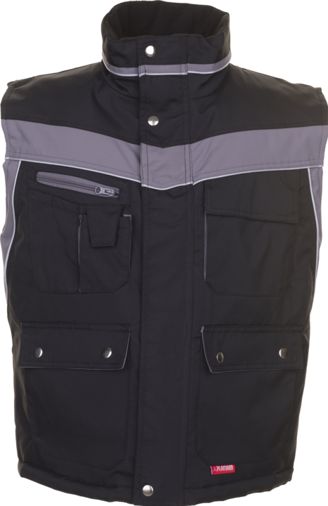 Produktbild Planam unisex Winterweste PLALINE schwarz, zink Grösse L (L)