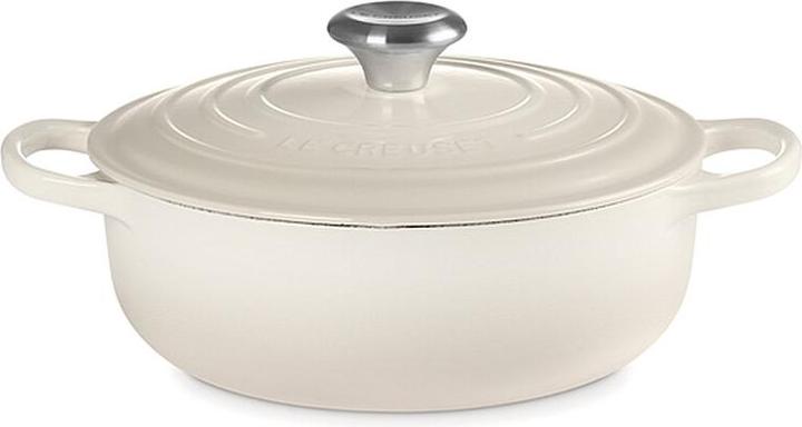 Actual product image Le Creuset SAUTEUSE SIG 24 CM Meringue (24 cm, Casserole + Stewpot, Cast iron)