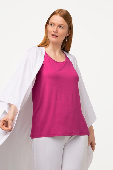 Produktbild Ulla Popken Top, Rundhals, Classic, Stretch, breite Träger, ärmellos (58)