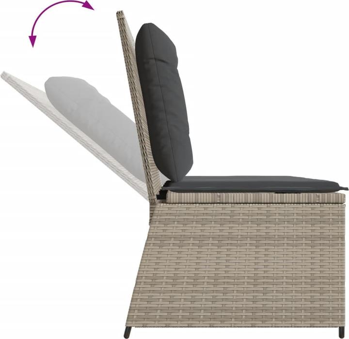 Image du produit vidaXL Ensemble salon de jardin 10 pièces avec coussins