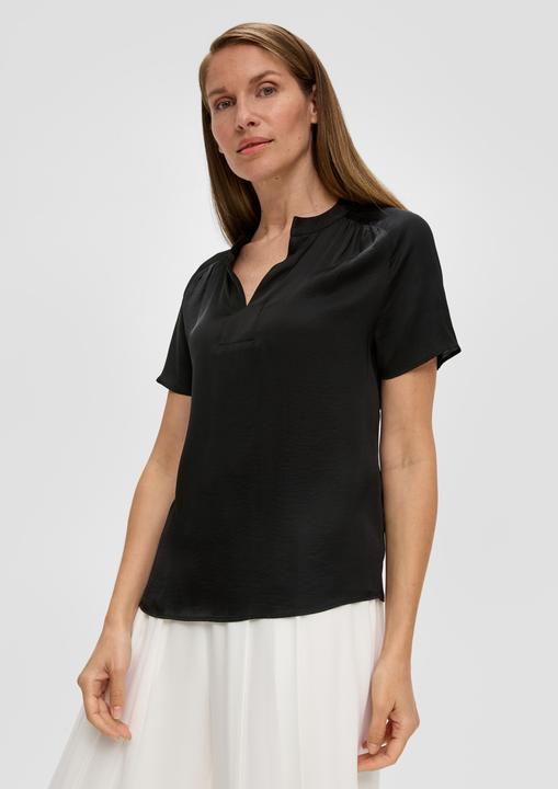 Actual product image S.Oliver Bluse Viskose-Bluse mit Tunika-Ausschnitt (36)