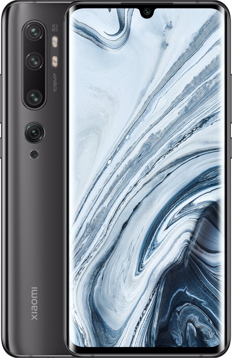 Actual product image Xiaomi Mi Note 10 Pro (256 GB, Midnight Black, 6.47", Dual SIM, 108 Mpx, 4G)