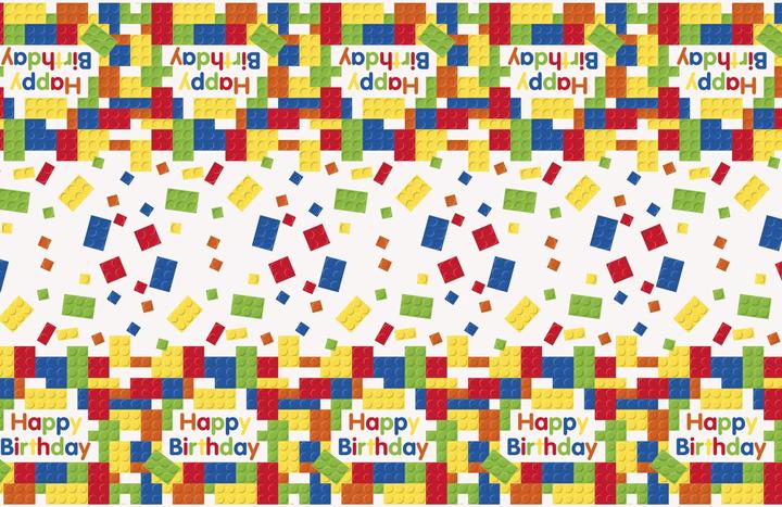 Image du produit Unique Party Nappe Building Blocks (10 x 214 cm)