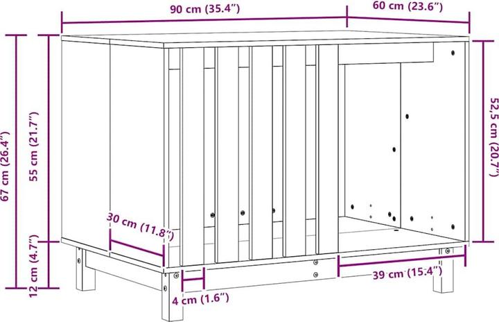 Actual product image vidaXL Herkko (Dog house)