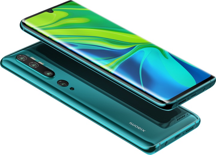 Actual product image Xiaomi Mi Note 10 Pro (256 GB, Aurora Green, 6.47", Dual SIM, 108 Mpx, 4G)