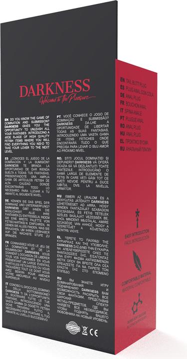 Actual product image Darkness Silicone Anaplug with Tail