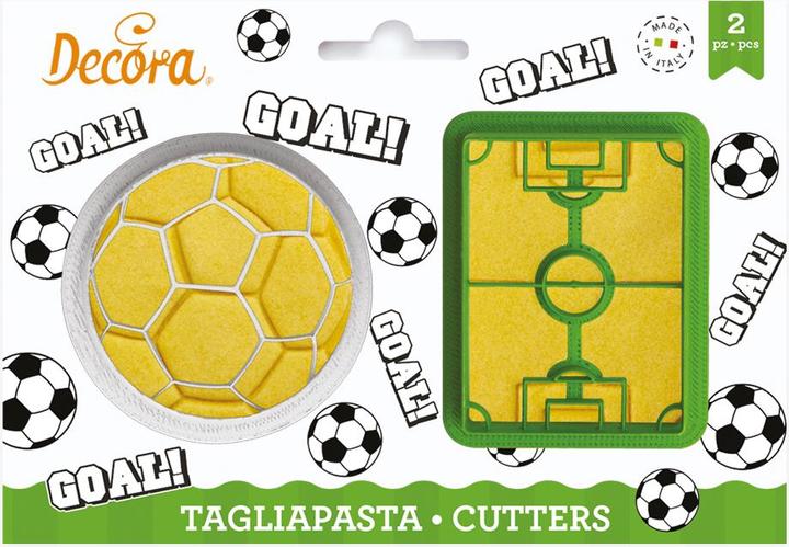 Produktbild Decora Ausstecher Fussball und Spielfeld