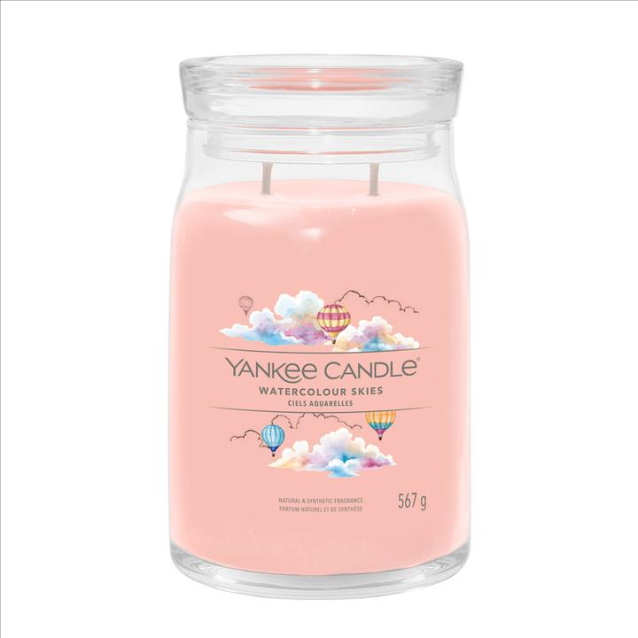 Actual product image Yankee Candle Duftkerze Watercolour Skies Signature Large Jar