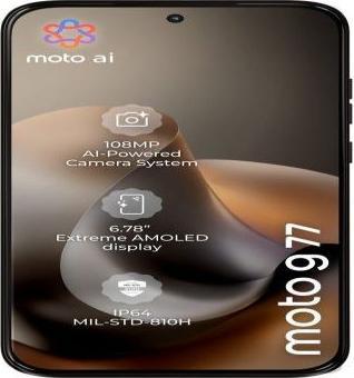 Produktbild Motorola Smartphone G77 BLACK OLIVE 8/128GB (128 GB, Black, Black Olive, PANTONE Black Olive, 6.80", Hybrid Dual SIM, 5G)