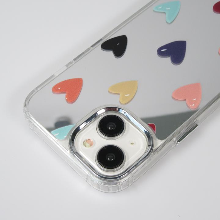 Actual product image PhoneLook Many Hearts silicone cover with mirror effect (Apple iPhone 14)