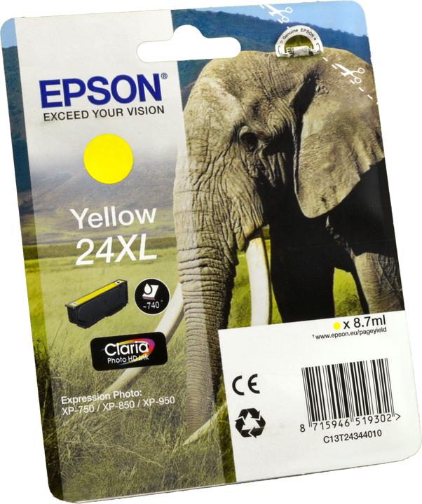 Actual product image Epson 24XL Claria Photo HD (Y)