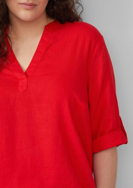 Image du produit S.Oliver Bluse Leinenmix-Bluse mit Turn-up (48)