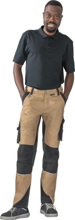 Actual product image Planam Work trousers Norit 6403, sand/black, size 46 (46, 46)