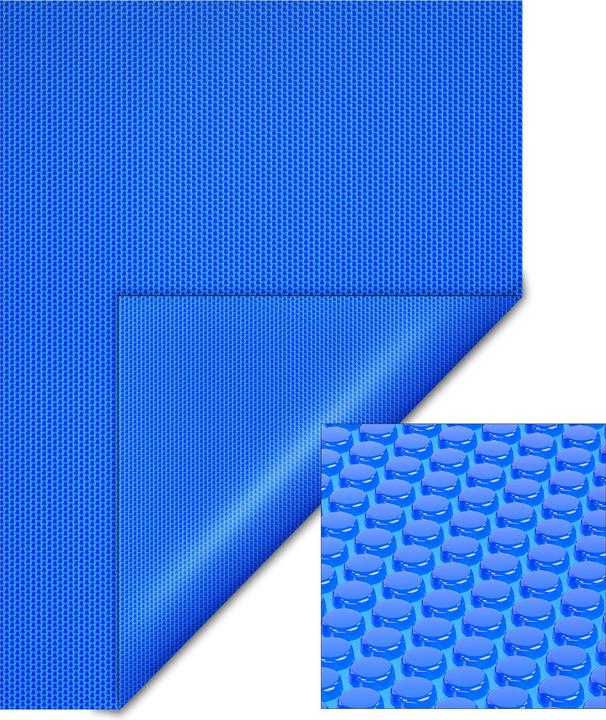 Produktbild Wiltec Pool Solarfolie 5x8m 140µ PE blau Poolabdeckung Solarplane Poolheizung