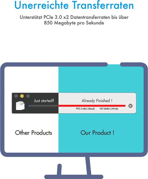 Produktbild Icy Box Externes Gehäuse IB-1822MF-C31 M.2 (M.2)