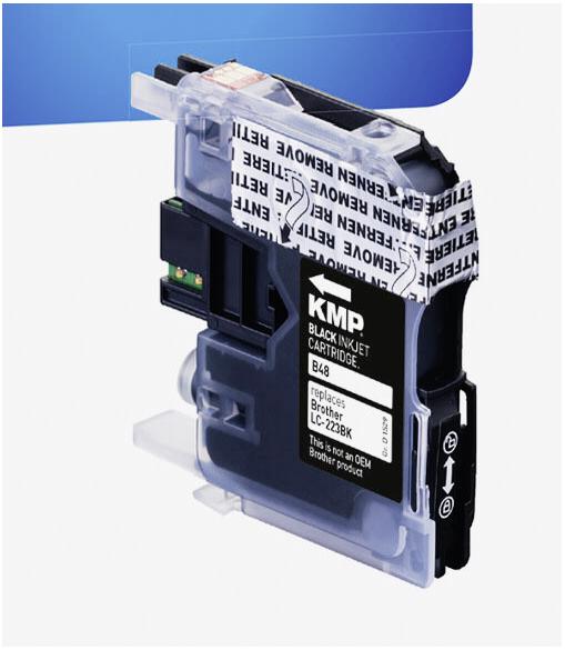 Actual product image KMP B48 Ink Cartridge Compatible with Brother LC-223 BK (FC)