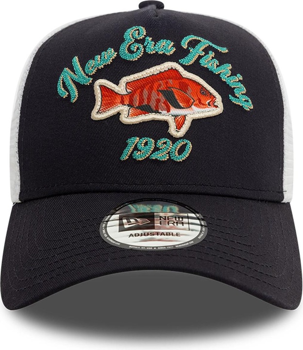 Actual product image New Era A-Frame Mesh Trucker Cap - Fishing 1920 Navy (One size)