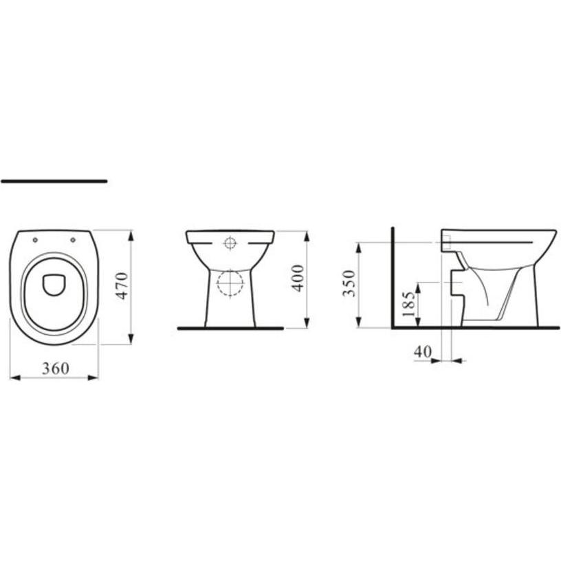 Thumbnail - Laufen, Toilette + Bidet, Stand-WC PRO Tiefspüler, 6 l bahamabeige