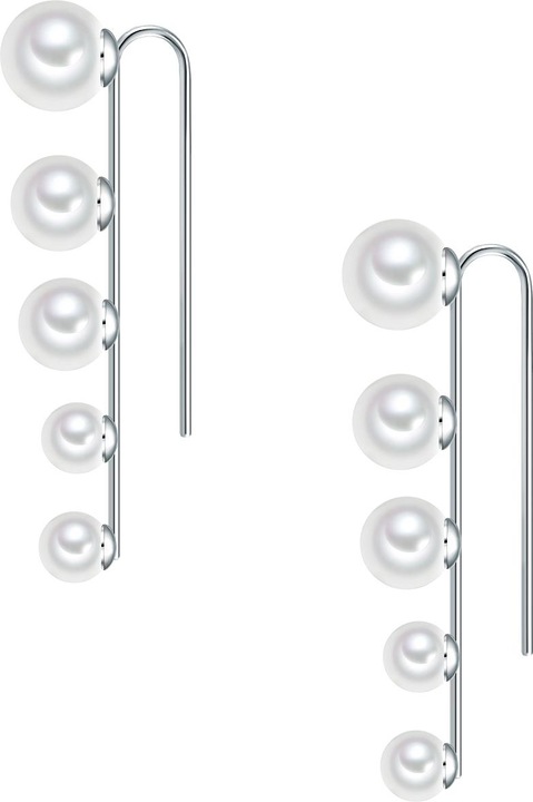 Produktbild Lulu & Jane Damen Messing Muschelkernperle silber - 29495 (Messing)