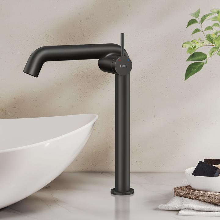 Produktbild Emke Wasserhahn Bad Messing Keramikkartusche Luftsprudler Waschtischarmatur Mischbatterie einfache Instal