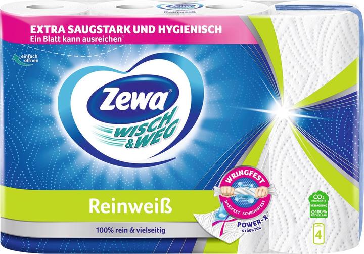 Actual product image Zewa Wipe&Way Pure White (4 x)