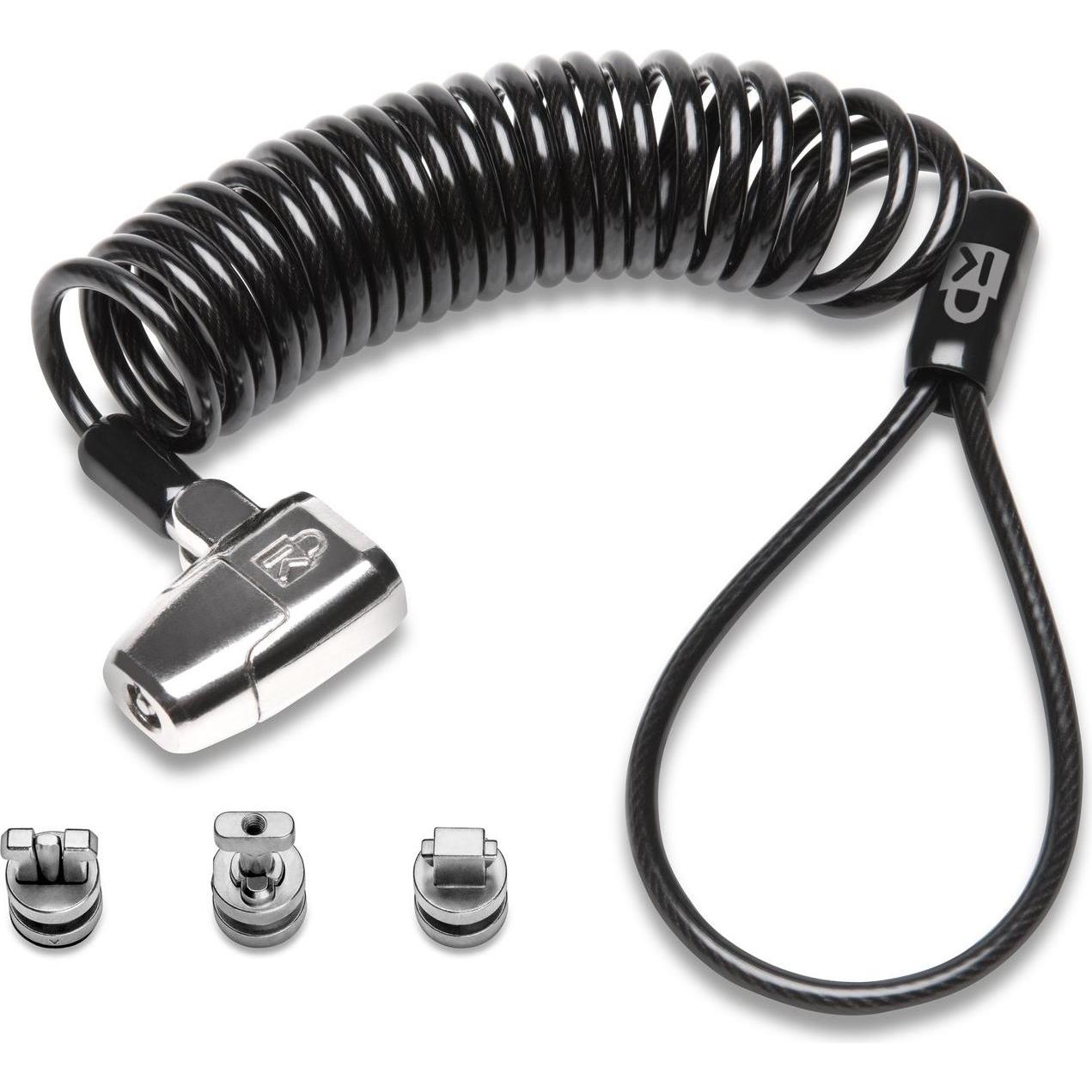 Kensington ClickSafe 2.0 Universell 3in-1 Portables Schloss, Sicurezza notebook, Grigio, Nero