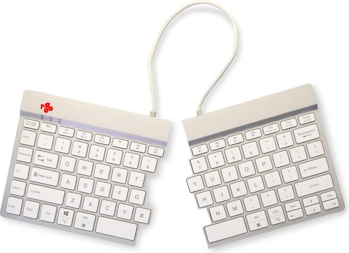 Image du produit R-Go Tools Clavier R-Go Split Break layout US Bluetooth blanc (US, Sans fil)