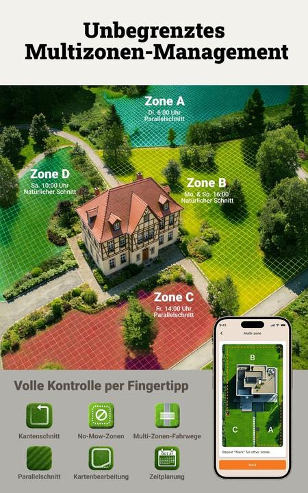 Image du produit Worx Landroid Vision Mähroboter ohne Begrenzungskabel (300 m², Sans câble périphérique)