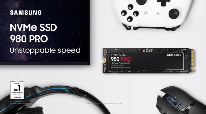Actual product image Samsung 980 Pro (1000 GB, M.2 2280)