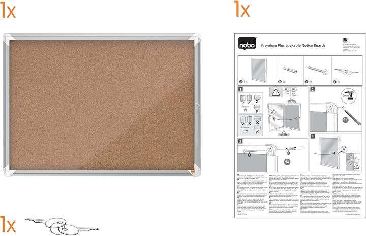 Productafbeelding Nobo Showcase Premium Plus Indoor Kurk (Prikbord, 53.20 x 69.20 cm)