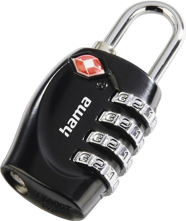 Actual product image Hama TSA combination luggage lock, black (Locks & Trailers)