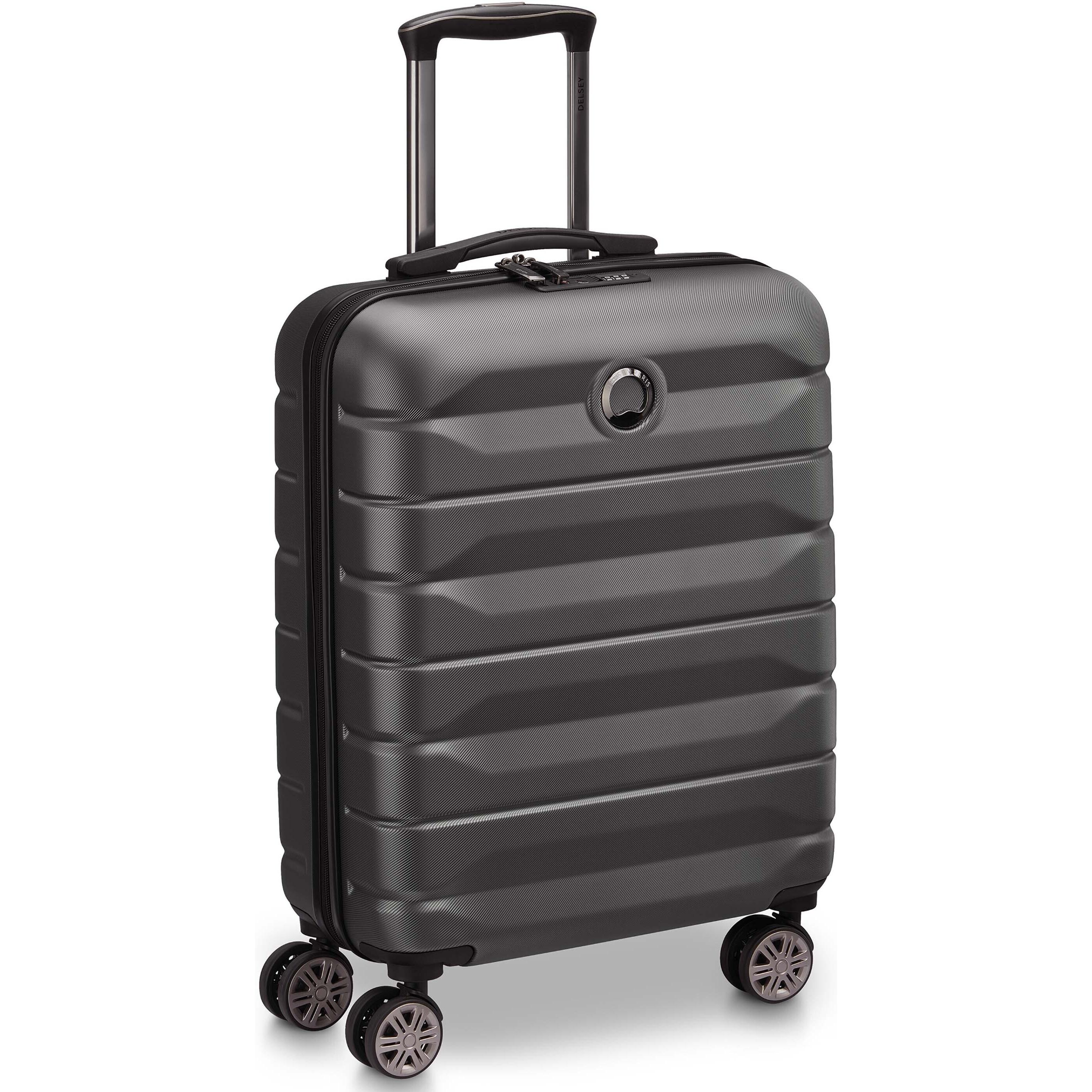 Delsey Nero Valigia, Air Armour Slim -Matkalaukku, Musta, (40 L)