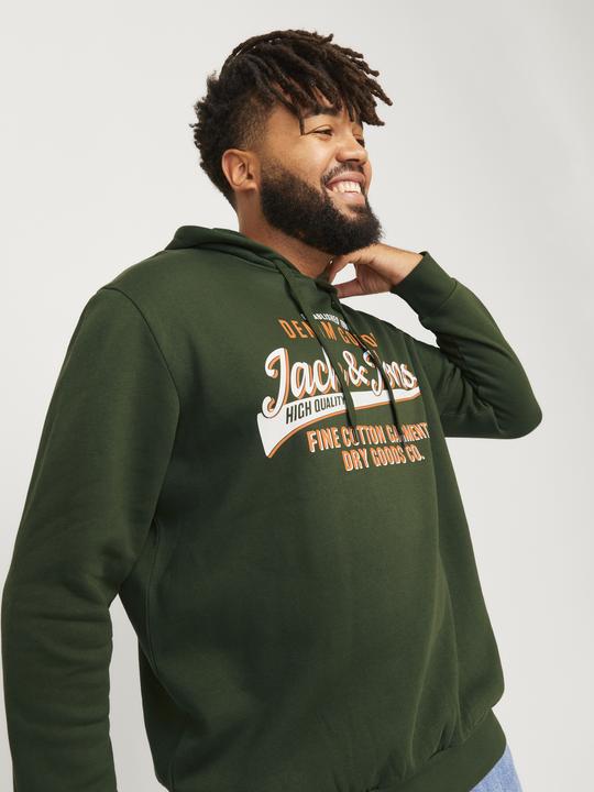 Produktbild Jack & Jones JJELOGO SWEAT HOOD 2 COL 24/25 NOOS PLS (4XL)