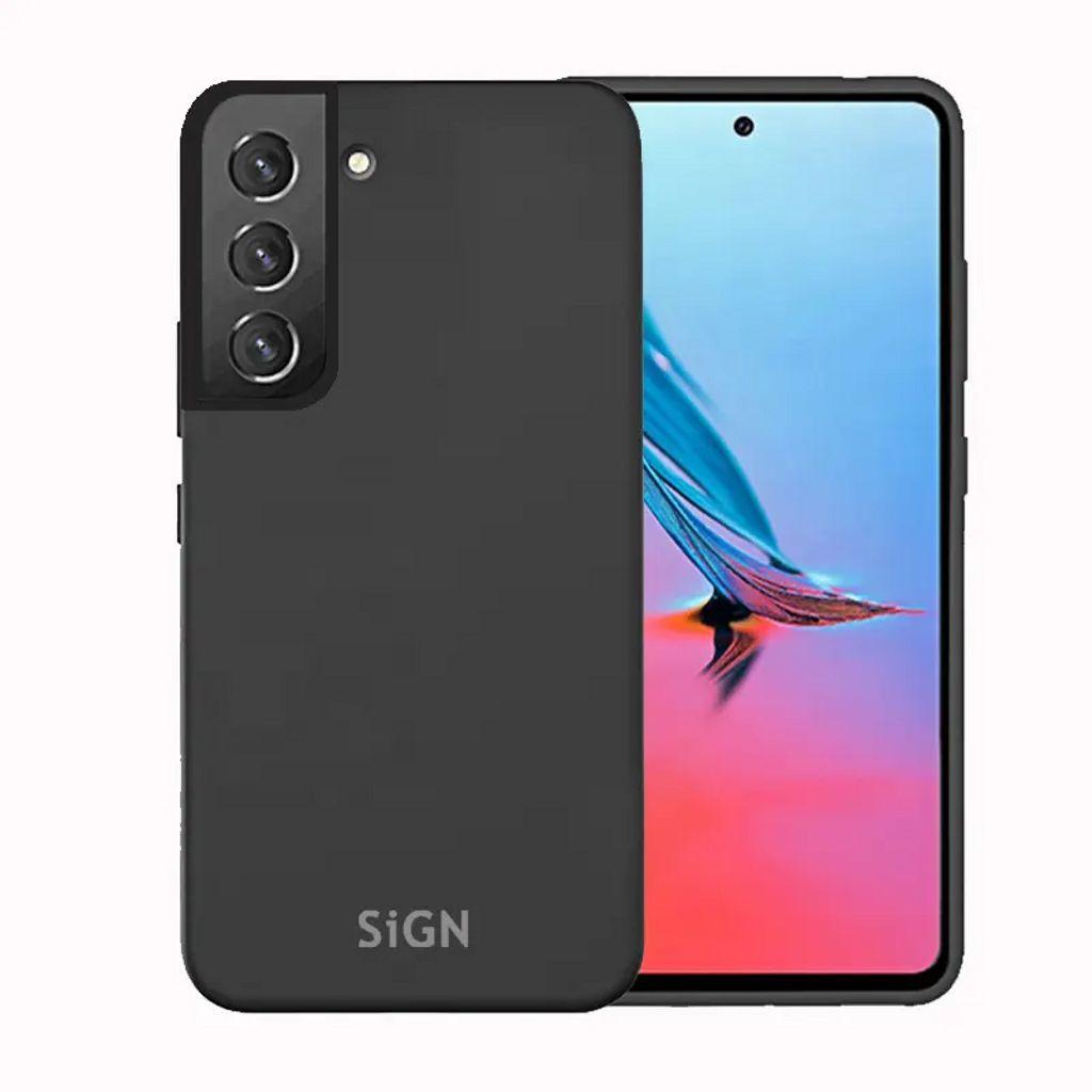 SIGN Liquid Silicone Case for Samsung Galaxy S23 - Black (Samsung Galaxy S23), Smartphone Hülle, Schwarz