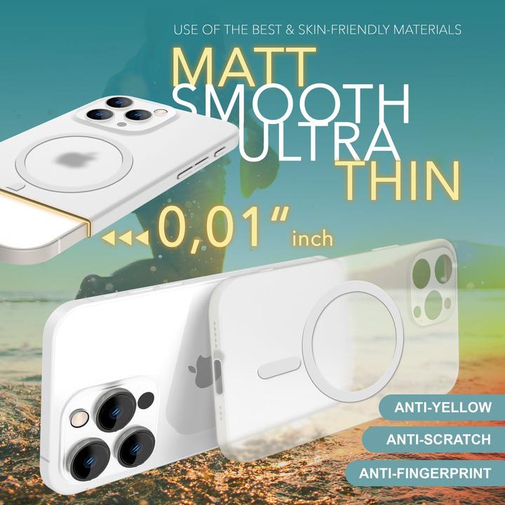 Immagine prodotto Nalia Custodia rigida estremamente sottile da 0,3 mm con MagSafe, copertura opaca (Apple iPhone 16 Pro)