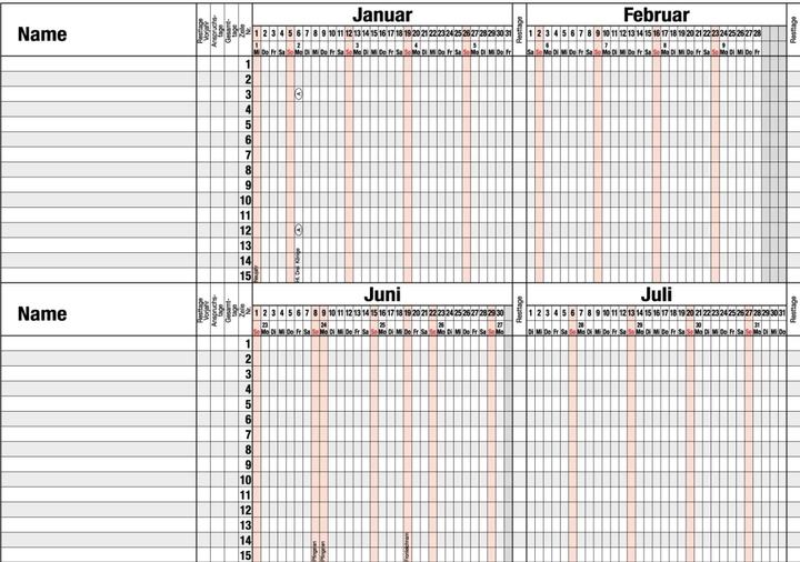 Actual product image Güss Holiday planner 44x30cm