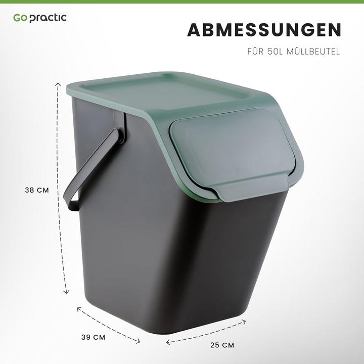 Actual product image Go Practic 5er-Pack Mülltrennsystem (124.50 l)