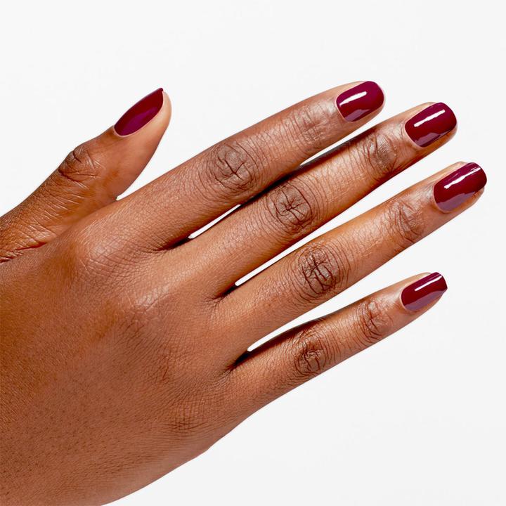 Actual product image OPI Infinite Shine Malaga Wine (Burgundy red, Colour paint)