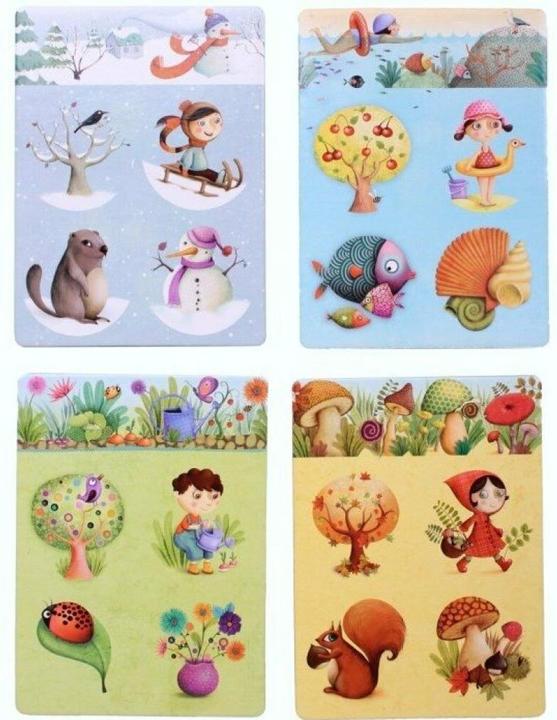 Actual product image Djeco Educational game Lotto 4 seasons (mult) (Multilingual)