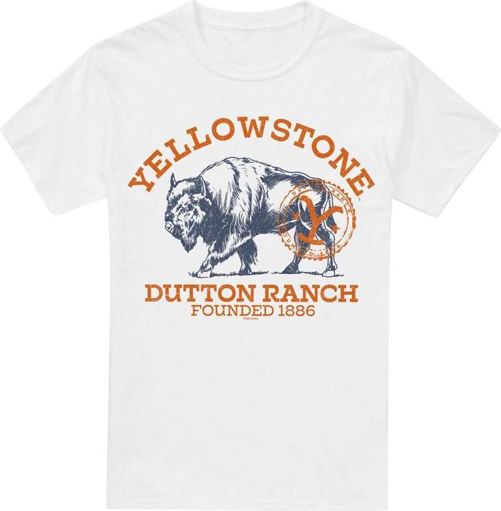 Actual product image Yellowstone Mens Dutton Ranch Buffalo T-Shirt (M)