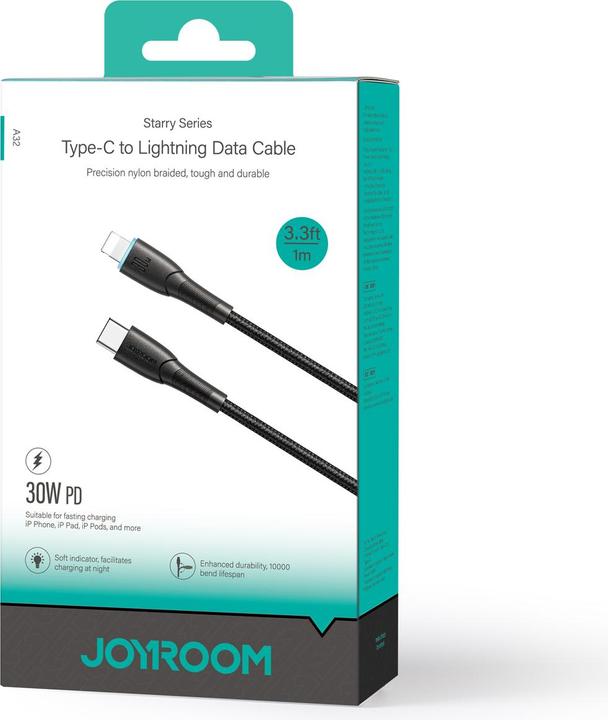 Produktbild Joyroom USB C — Lightning (1 m, USB 3.2 Gen 2, 30 W)