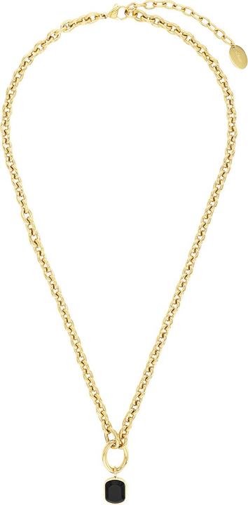 Actual product image S.Oliver Neck jewellery for women, stainless steel, agate (Stainless steel)