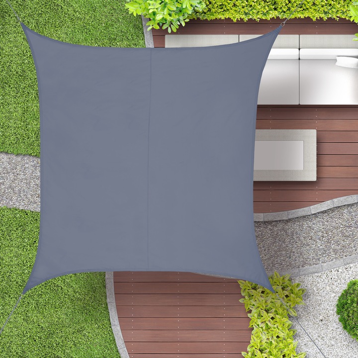 Actual product image Relaxdays Sun-sail (200 x 200 x 0.1 cm)